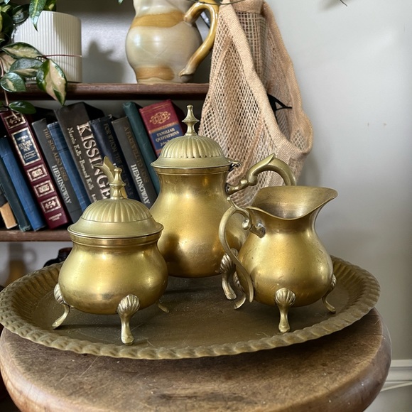 Vintage Other - Brass tea set
